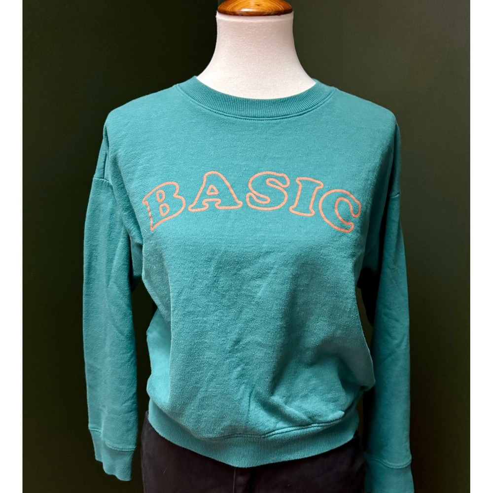 Common Threads‎ New York BASIC Teal Crewneck Women's M